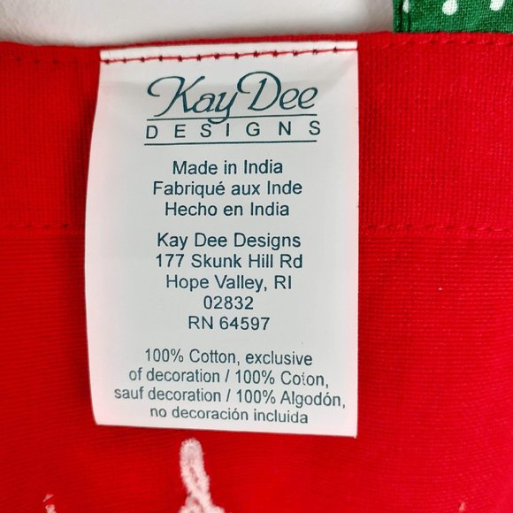 Children's Christmas Apron 100% Cotton Embroidered by Kay Dee Designs - Picture 12 of 12